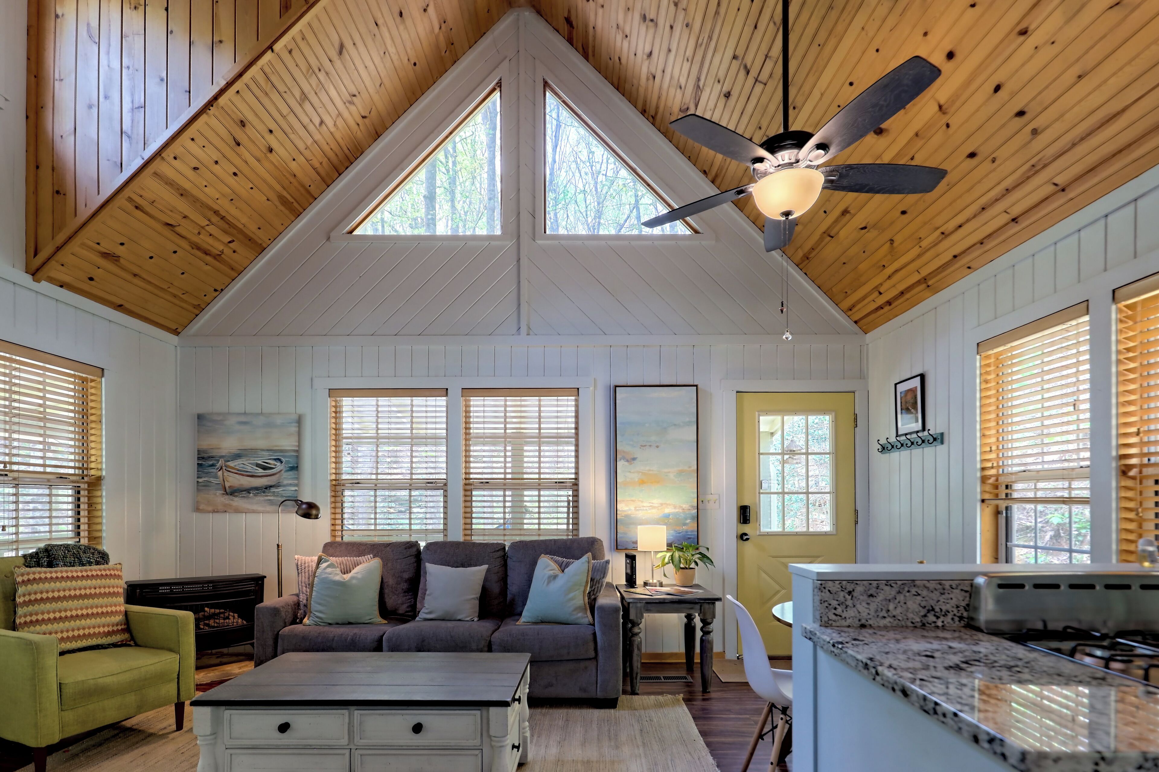 TV connectée, cheminée