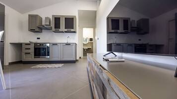 Fridge, oven, stovetop, dishwasher