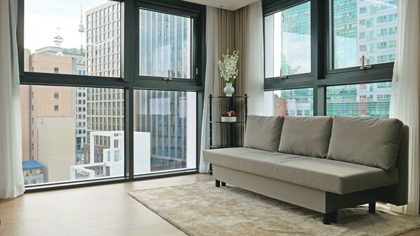 Phòng dành cho gia đình | Khu phòng khách | Smart TV, Netflix, các kênh phim phải trả tiền, sàn nhà có sưởi 