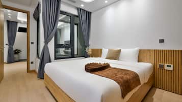 1 habitación y ropa de cama de alta calidad