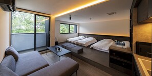 Desk, free WiFi, bed sheets