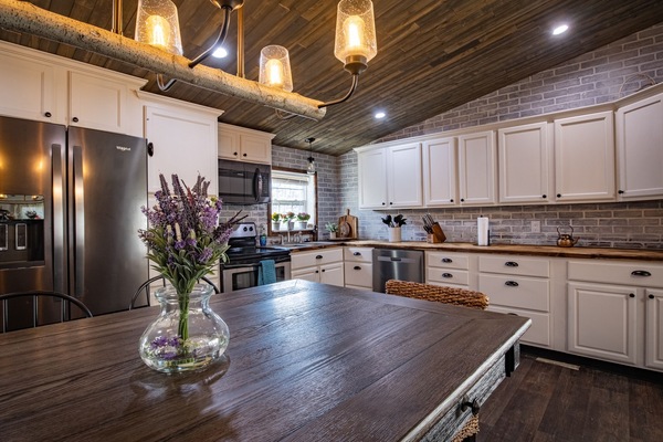 Refrigerador, microondas, horno, placa de cocina