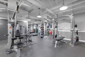 Fitness facility - Fab Murray Hill 1BR w/ Elevator & Gym, nr Morgan Library, by Blueground (Midtown)