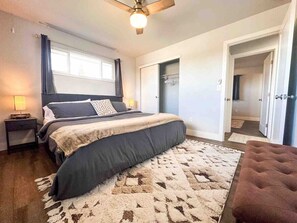 5 bedrooms, iron/ironing board, travel cot, WiFi