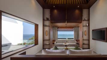 奢華別墅, 1 間臥室, 海景 | 1 間睡房、高級寢具、記憶棉床墊、房內夾萬