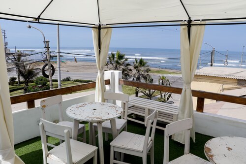 Our accommodation is just 5 minutes from Huanchaco beach. best waves in Peru.