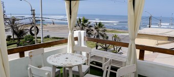 Our accommodation is just 5 minutes from Huanchaco beach. best waves in Peru.
