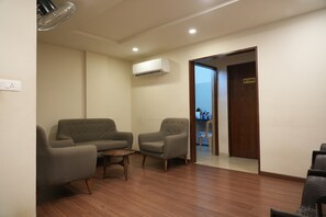 Sitteområde i lobbyen