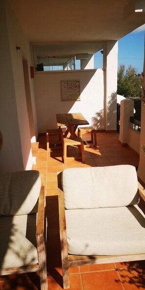 Outdoor dining - Appartement vue mer à 6 Minutes de Casares Costa (Casares Costa)