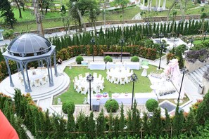 Outdoor wedding area