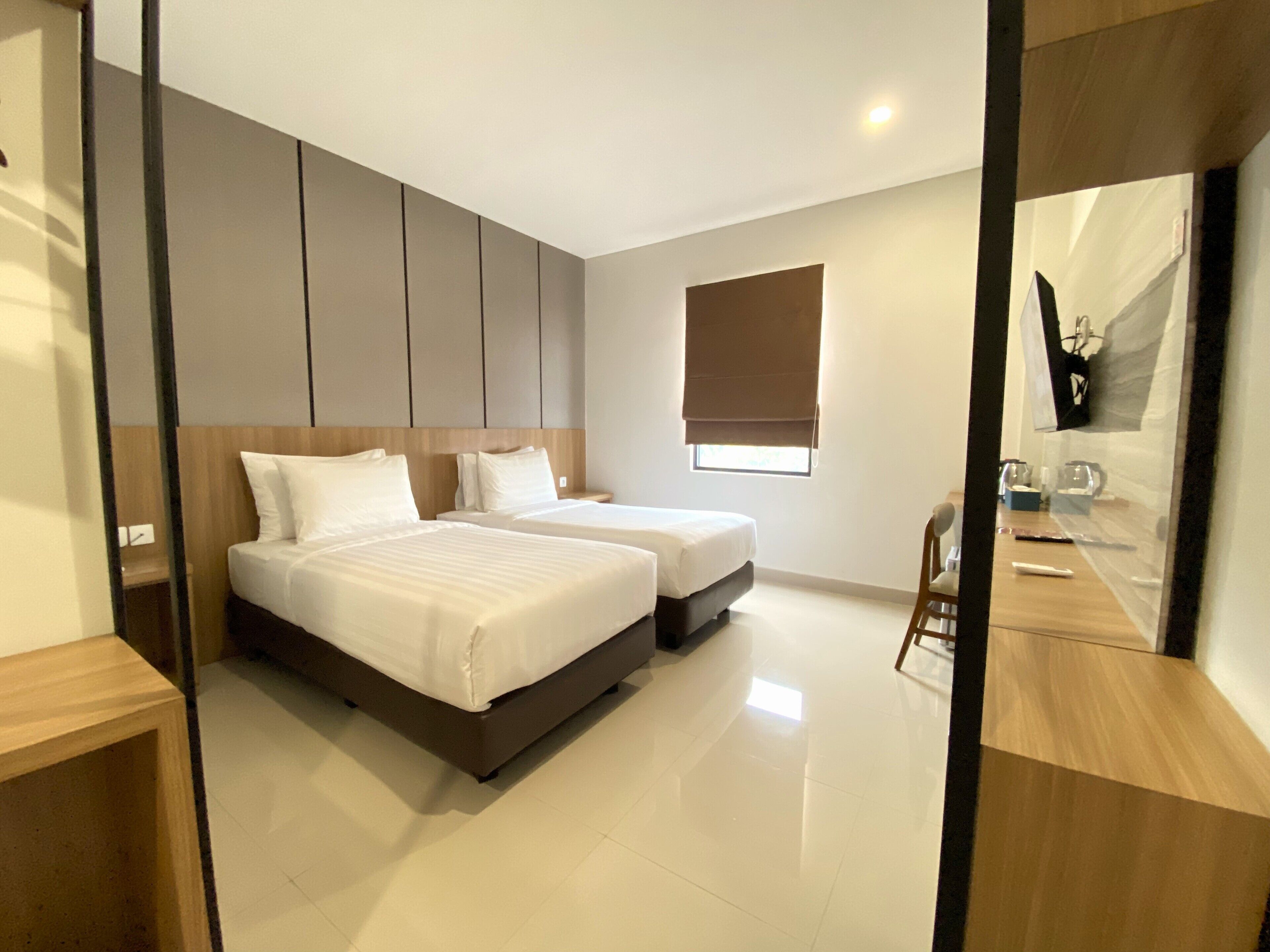 Chambre Majestueuse avec lits jumeaux | Wi-Fi gratuit, draps fournis