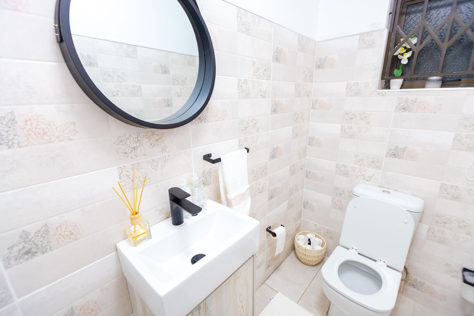 Handtücher, Seife, Toilettenpapier