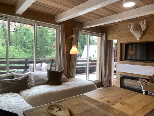 Appartement cosy pour 6 pers, terrasse vue tennis, Wifi