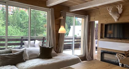 Appartement cosy pour 6 pers, terrasse vue tennis, Wifi