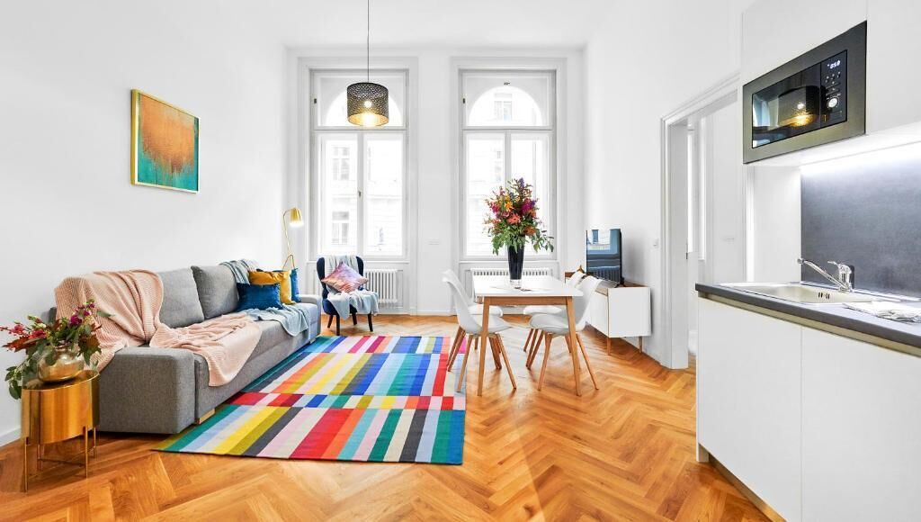 公寓, 1 间卧室 | 办公桌、遮光窗帘、隔音、熨斗/熨衣板