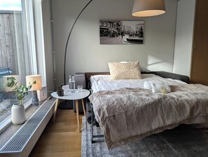 Apartment, 1 Bedroom | 1 bedroom, desk, blackout drapes, iron/ironing board - Forenom Apartments Göteborg A R Lorents (Gothenburg)