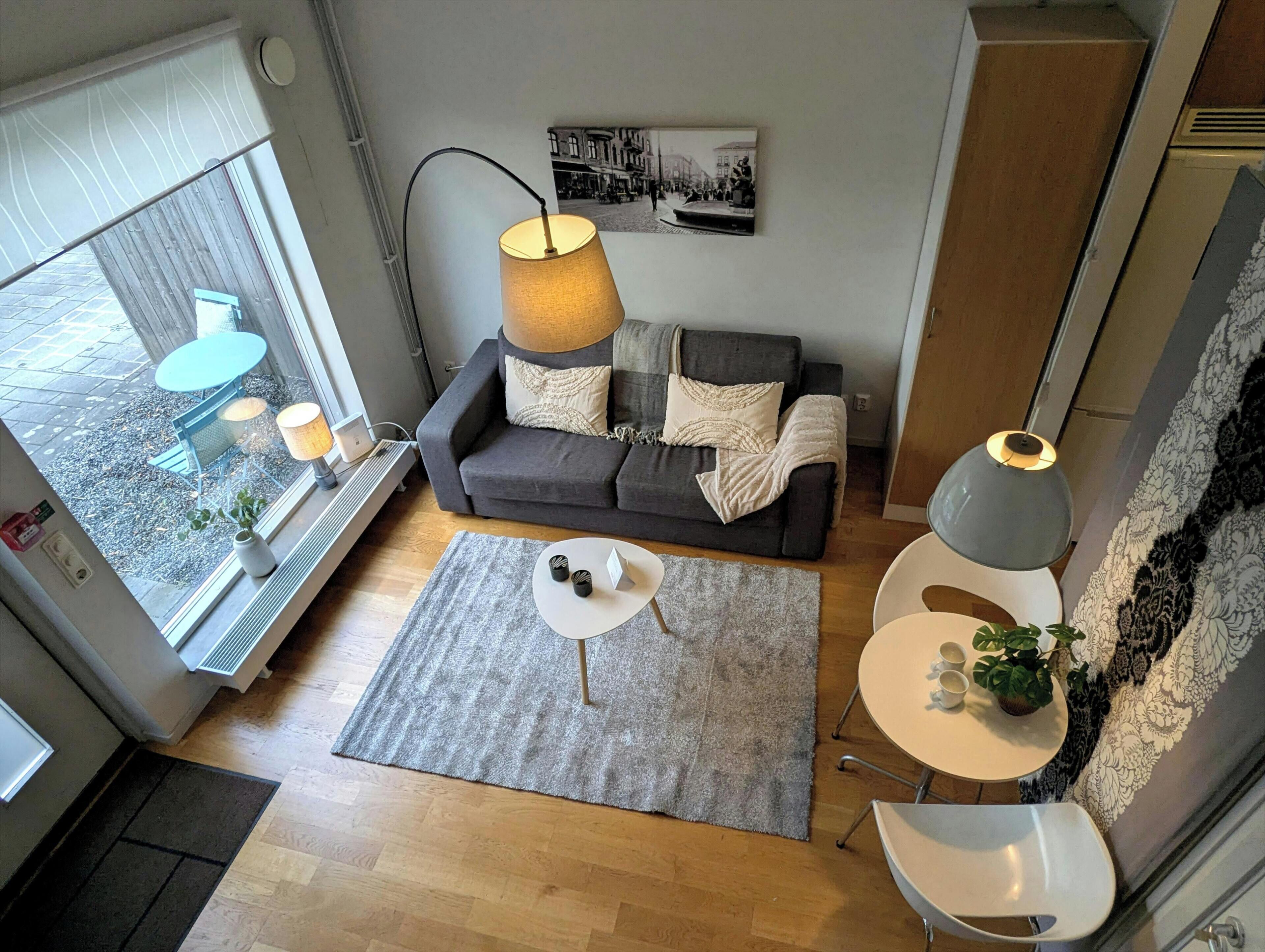 Apartment, 1 Bedroom | Living area | 47-inch flat-screen TV with cable channels