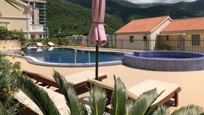 Pool - Sunset Seaview Two Bedroom Apartment (Becici)