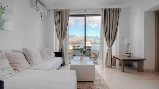 Family Apartment | Living area - Sunset Seaview Two Bedroom Apartment (Becici)