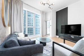 Living area - Nasma Holiday Homes - The Torch Tower 1 (Dubai)