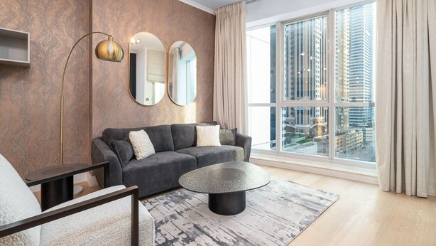 Living area - Nasma Holiday Homes - The Torch Tower 1 (Dubai)