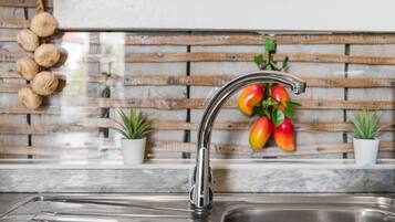 Fridge, microwave, coffee/tea maker, toaster