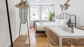 Desk, iron/ironing board, free WiFi, bed sheets