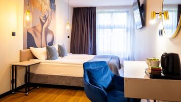 Chambre Double Deluxe | Draps en coton égyptien, literie de qualité supérieure, surmatelas