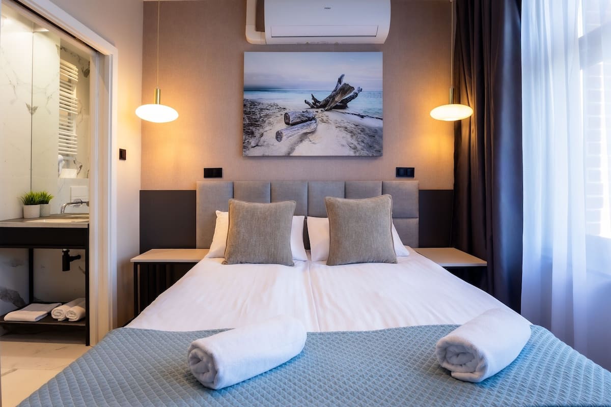 1 habitación, sábanas de algodón egipcio y ropa de cama de alta calidad