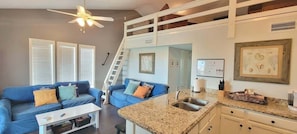 Living area - Oyster Cove 2 Bedroom Condo by RedAwning (Port Isabel)