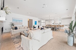 House, Multiple Bedrooms | Living area - 2590 E County Highway 30a 7 Bedroom Home by RedAwning (Santa Rosa Beach)