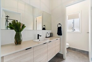 Shower, hair dryer