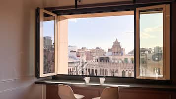 Staduitzicht vanuit accommodatie