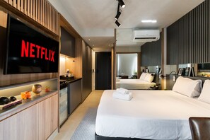 Studio Comfort | 1 kamar tidur, tirai kedap cahaya, dan setrika/meja setrika