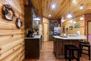 Oven, stovetop, dishwasher, toaster