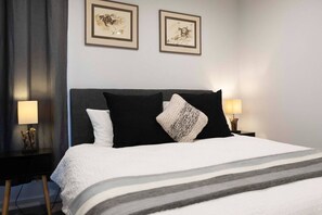 2 dormitorios, tabla de planchar con plancha, wifi y ropa de cama