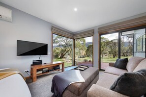 TV, DVD player, stereo