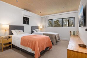 2 室のベッドルーム、WiFi、ベッドシーツ
