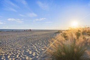 Vlak bij het strand