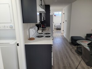 Fridge, microwave, stovetop, dishwasher - Charming Basement Private Suite in Bonnie Doon. Just renovated! (Edmonton)