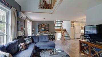 TV, fireplace, DVD player