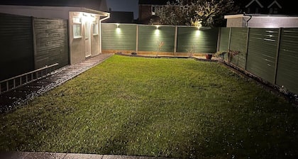 A peaceful home with a garden