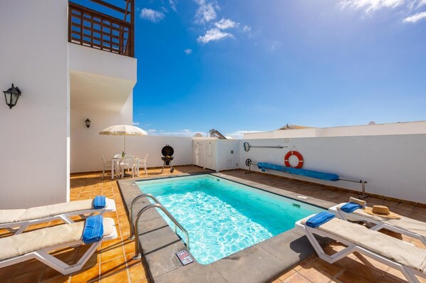 A heated pool