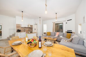 TV, fireplace - Villa  Castillo Ena - Three Bedroom Villa, Sleeps 6 (Agios Nikolaos)