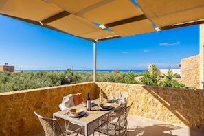 Outdoor dining - Villa  Castillo Ena - Three Bedroom Villa, Sleeps 6 (Agios Nikolaos)