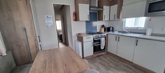 Caravan in Jaywick, Jaywick sand, Clacton-On-Sea, UK