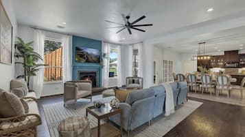 House, Berbilang Katil, Pool Access (157 Kurt Kramer Rd) | Ruang tamu | Pendiangan