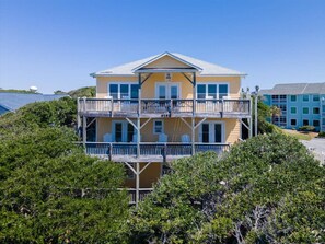Exterior - Ocean Views and Pool, King Bed, Beach Access at end of Driveway! (Emerald Isle)