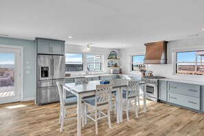 Fridge, microwave, oven, stovetop - Pet Friendly, Hot Tub, One Level & OCEAN FRONT! (Emerald Isle)