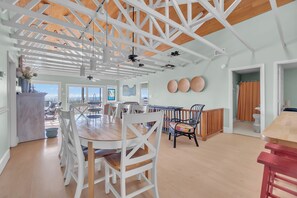 Dining - 4BR, Pet Friendly, Ocean Front - Unique Style (Emerald Isle)